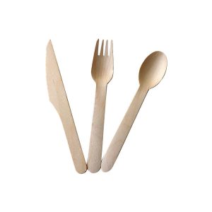 Natural Wooden Cutlery Set biodegradable cutlery supplier eco disposable